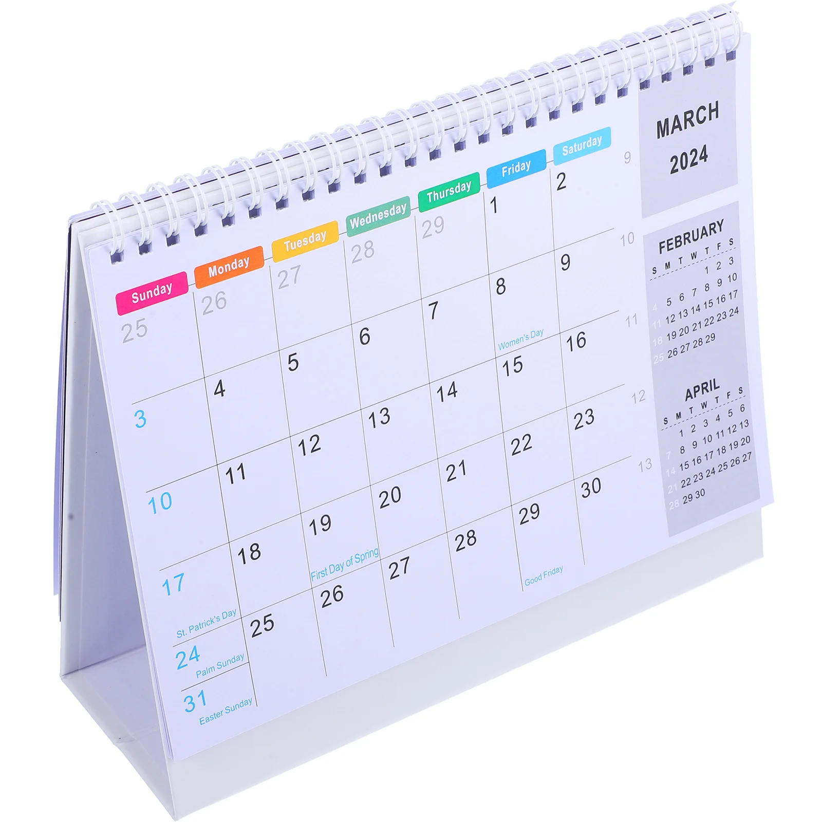 Office Desk Calendar Daily Use Calendar Household Monthly Standing Calendar Decorative for Planner Schedule Office Supplies