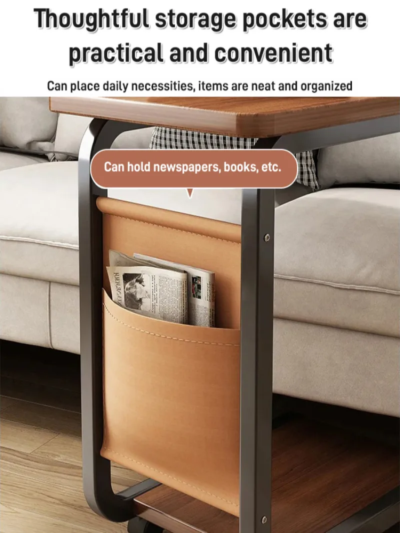 Multifunctional Shelf Movable Small Coffee Table Livingroom Bedside Table Balcony Simple Computer Shelf Sofa Side coffee table