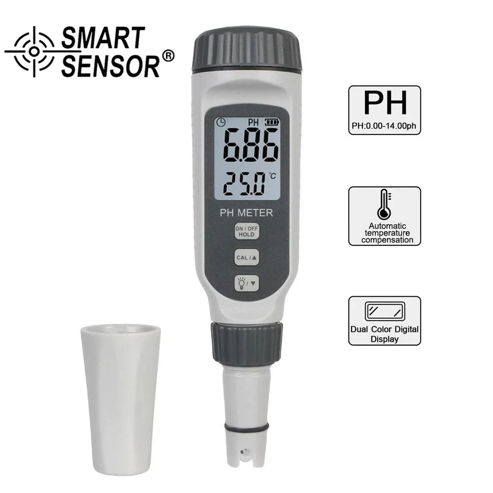 

Professional Professional Portable Pen Water Quality PH Tester Type pH Meter Acidometer for Aquarium Acidimeter Measure PH818