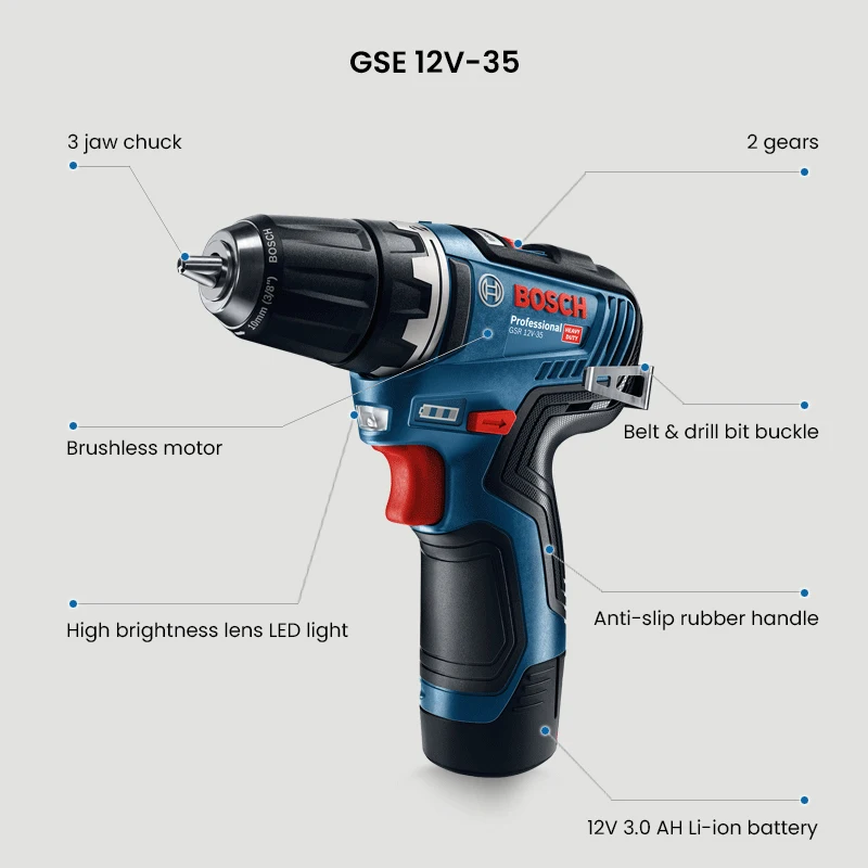 GSR 12v-35 FC version complète avec SDS. 