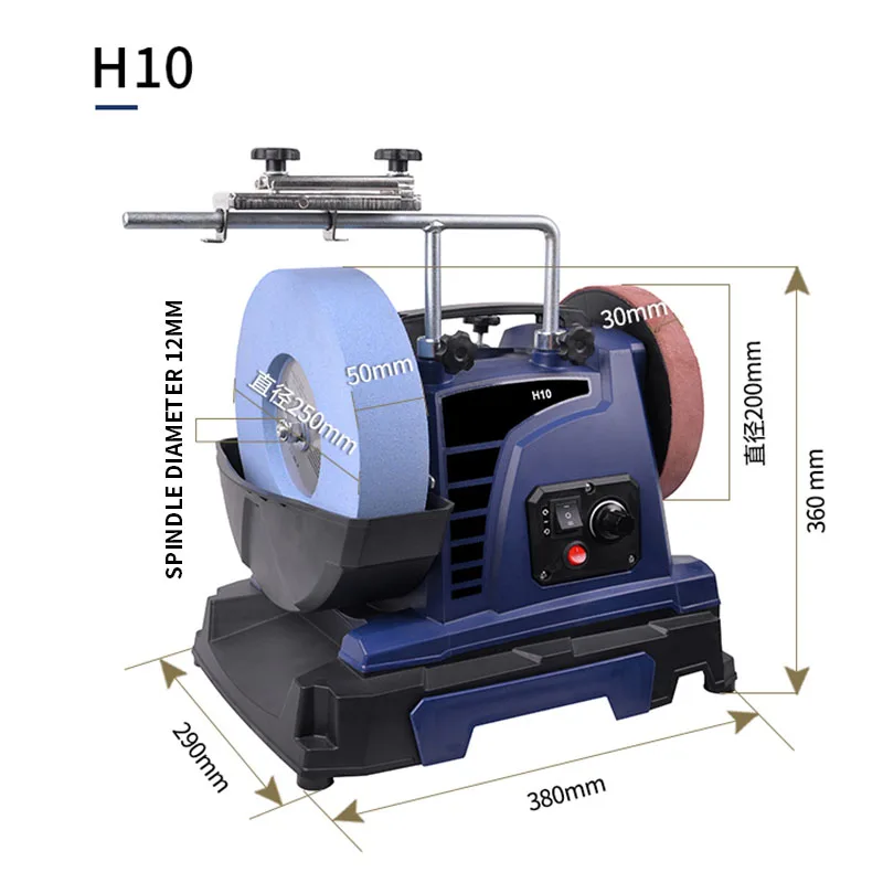 Bench Edge Grinding Machine 220v 0.56kw Woodworking Straight Knife Sharpener  Straight Blade Grinder Mf206 - Grinding Machine - AliExpress