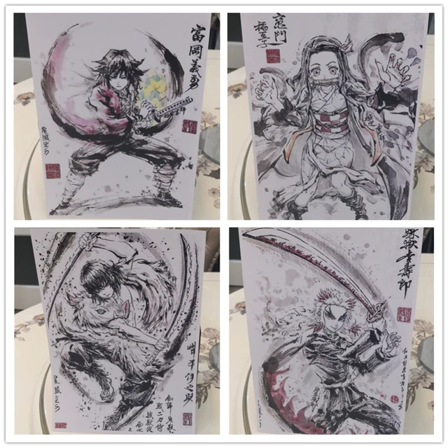 Demon Slayer Anime Coloring Book para Crianças, Kimetsu No Yaiba, Kill Time  Painting, Drawing, Antistress Books, Gift - AliExpress