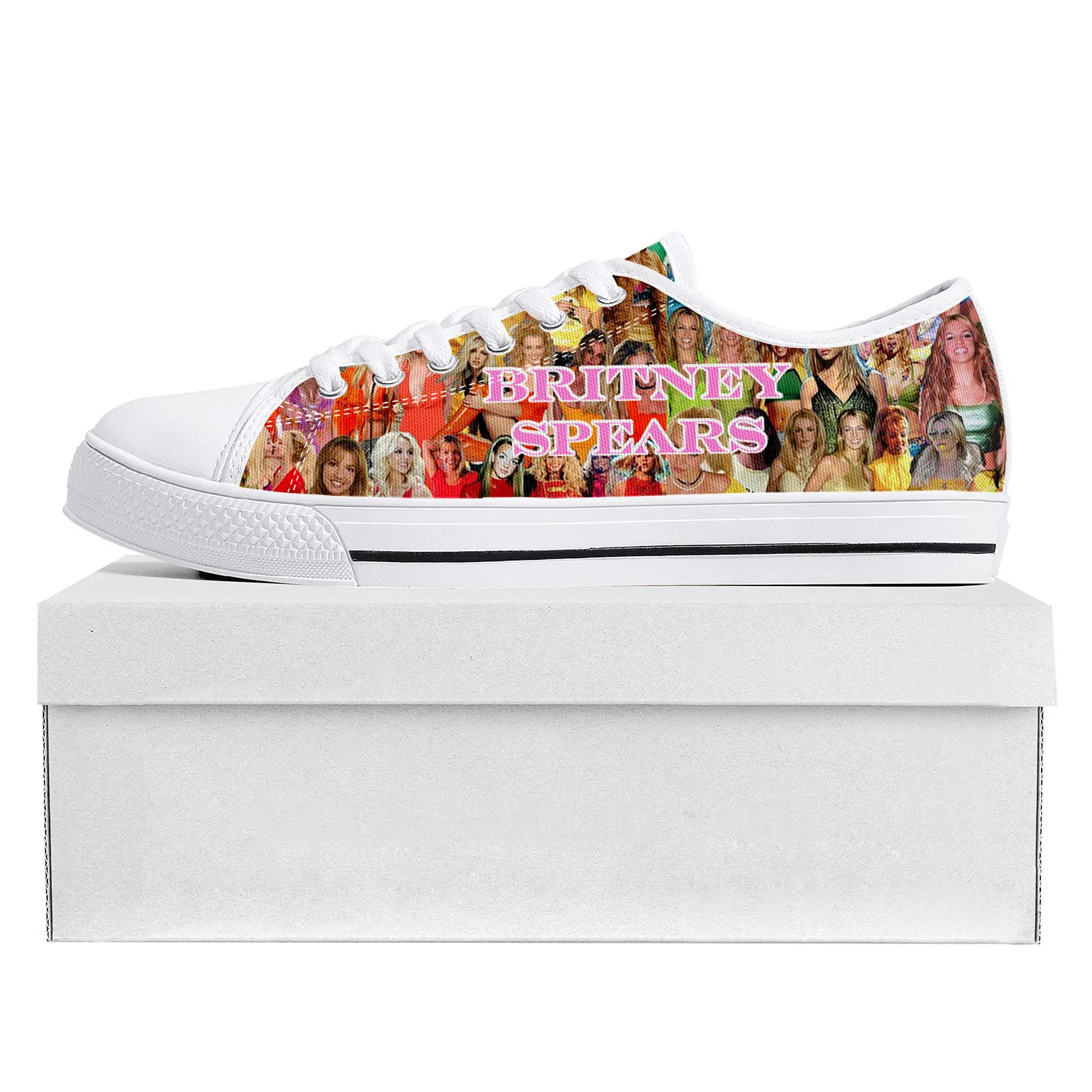 

Britney Spears Low Top High Quality Sneakers Mens Womens Teenager Canvas Customized Sneaker Casual Couple Shoes Custom Made Shoe