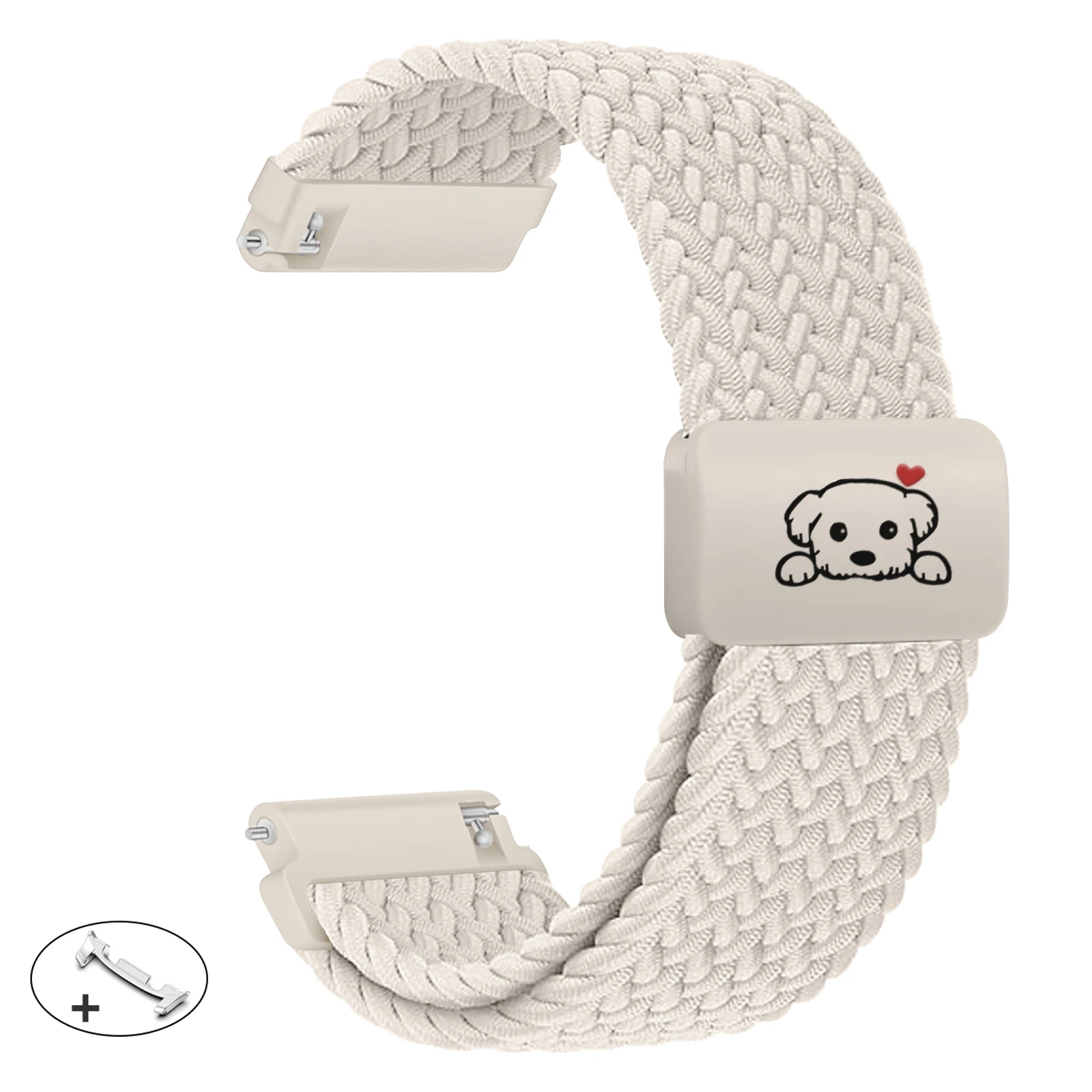 Cute Dog Magnetic Braided Bracelet Strap for Smartwatch Accessories