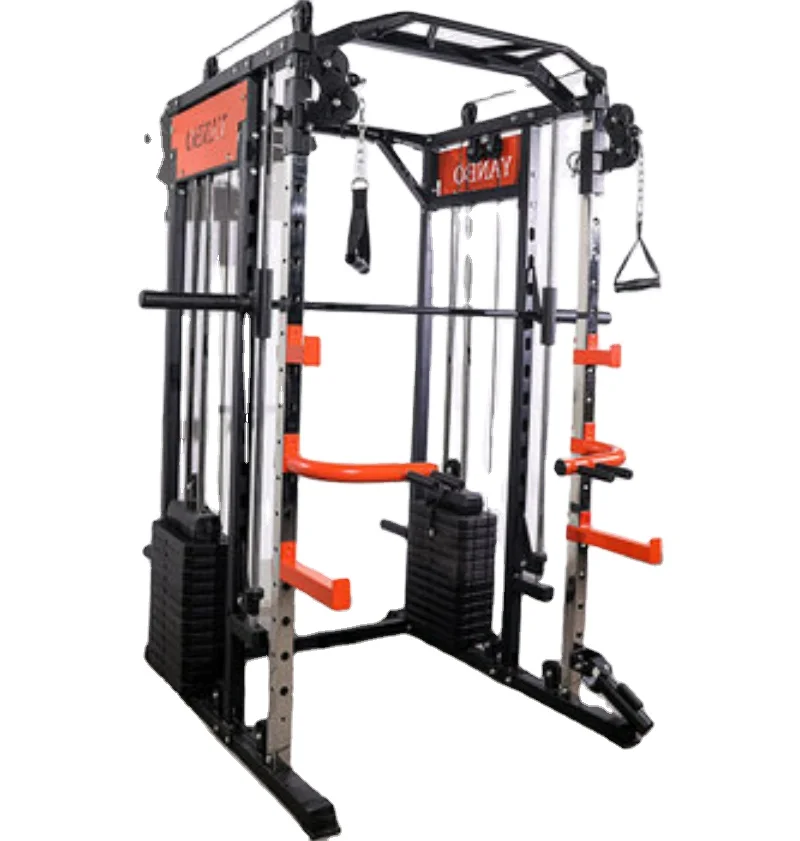 

Smith machine squat rack gantry fitness home comprehensive trainer free squat bench press fitness equipment