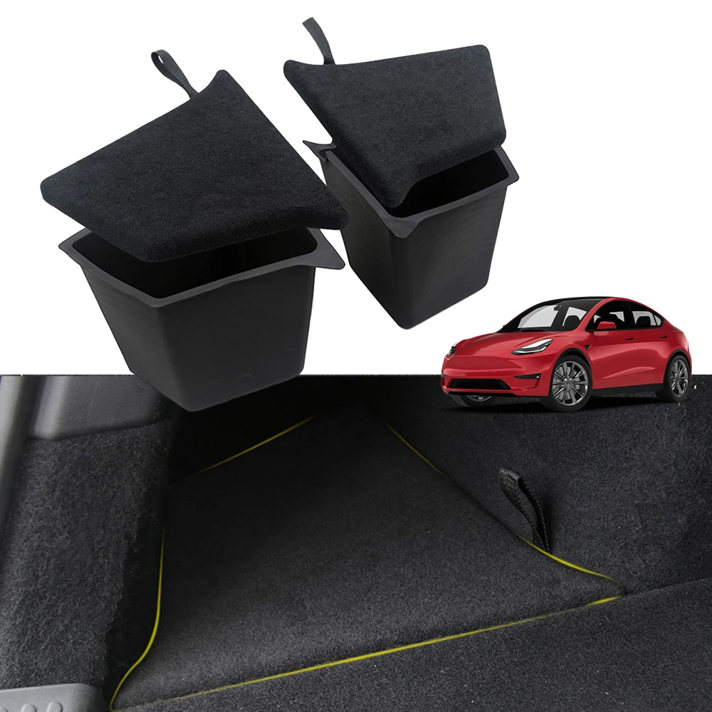 NITOYO Trunk Organizer Storage Box with Lids for Tesla Model Y Rear