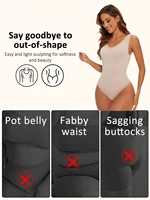 Shapewear Body string Fajas corps Shaper pour les femmes sans couture léger contrôle du ventre minceur ventre plat sous-vêtements entrejambe ouvert 6