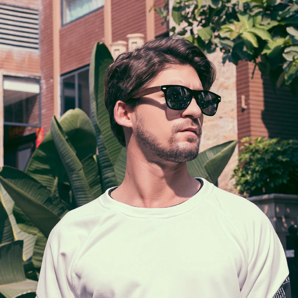 GM صديقة للبيئة ريترو الجوز نظارات شمسية من الخشب...