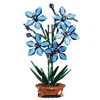 City Creativity Bouquet Flower Cymbidium Faberi Bonsai Potted Plant Home Decoration Building Blocks Bricks Kids Toys 1
