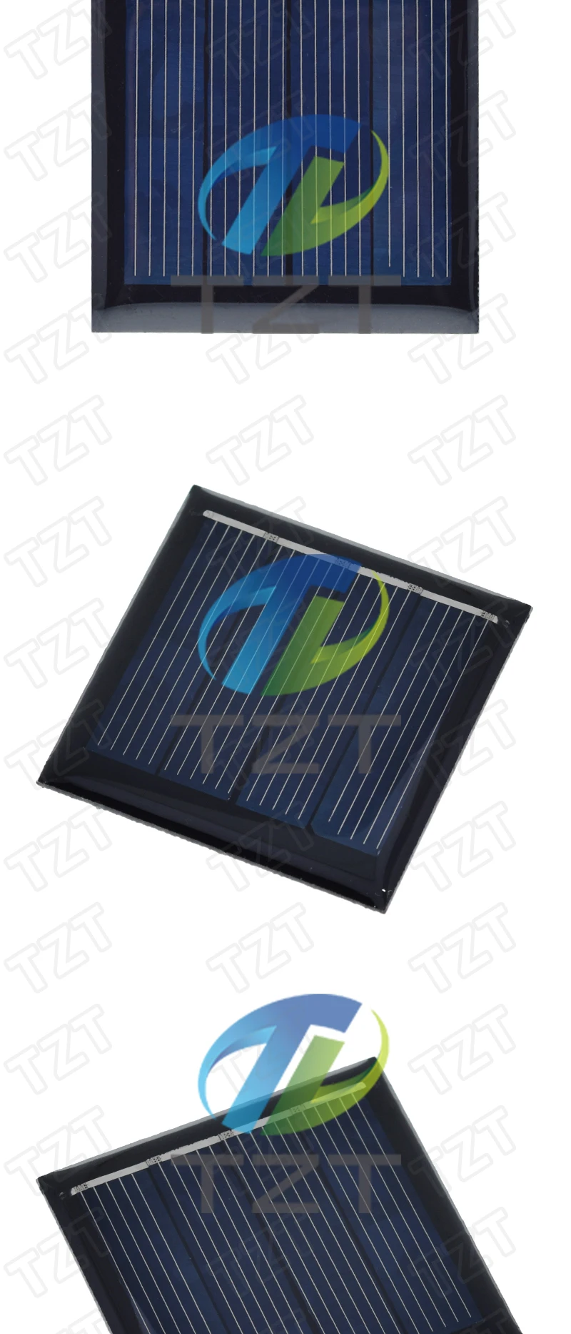 TZT 2V 60mA 0,13W Solarpanel aus Epoxidharz, polykristallin, DIY-Spielzeug, Solarlicht, Batterie-Lademodul, 39,5 x 39,5 mm, Mini-Solarzelle – Detail 8