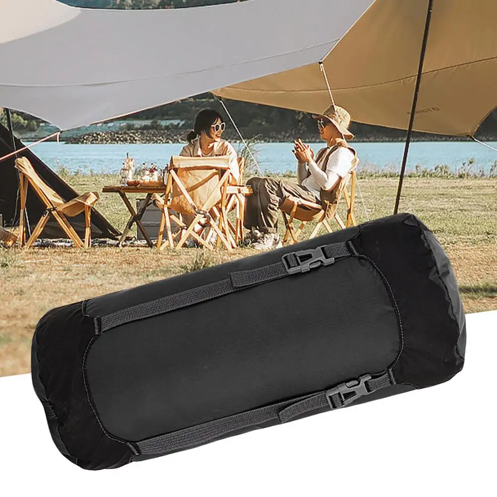 

Convenient Camping Stuff Sack Adjustable Buckle Portable Tear Resistant Sleeping Bag Compression Sack for Backpacking