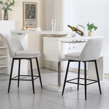 Swivel Upholstered Bar Stools 1