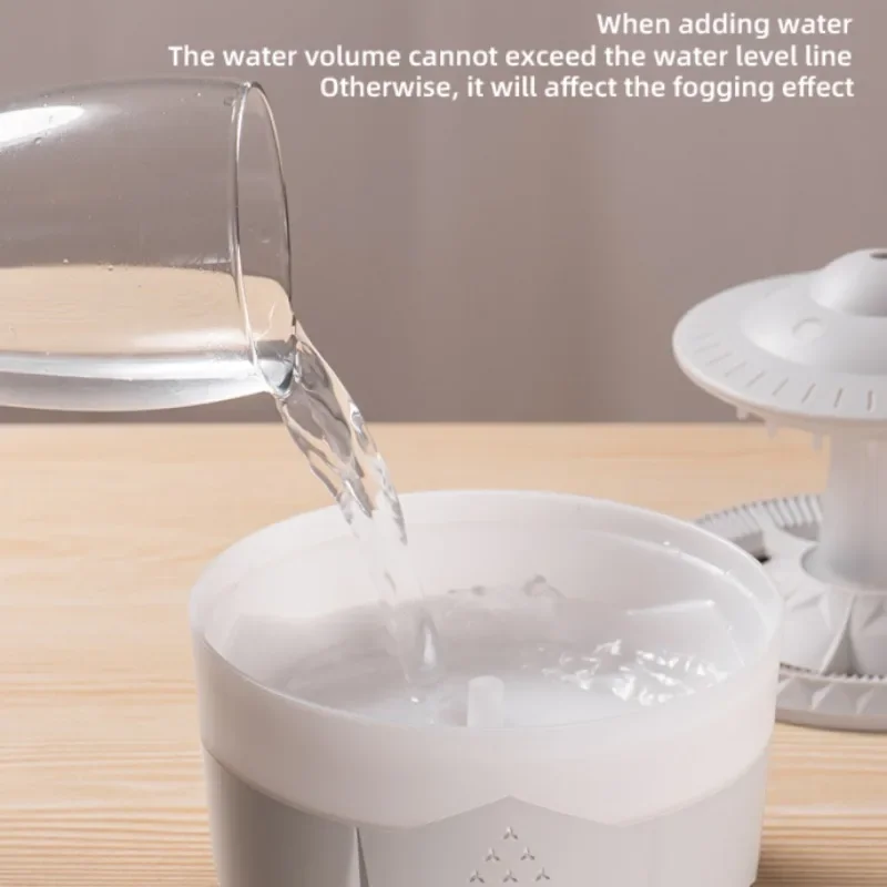 Air Humidifier Essential Oil Diffuser Ultrasonic Airhumidifier Color Mushroom Night Light Water Drop Atmosphere Light Relaxation