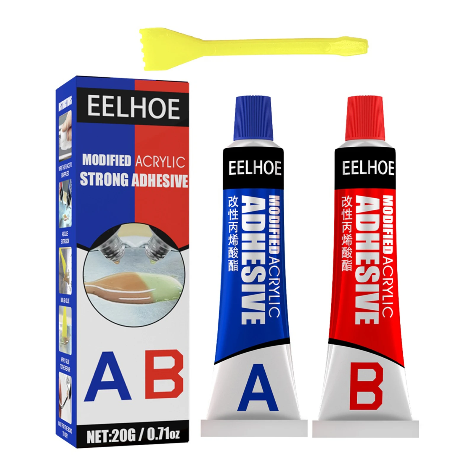 10g AB Adhesive Metal Repair Gel Heat Resistance Industrial Repair
