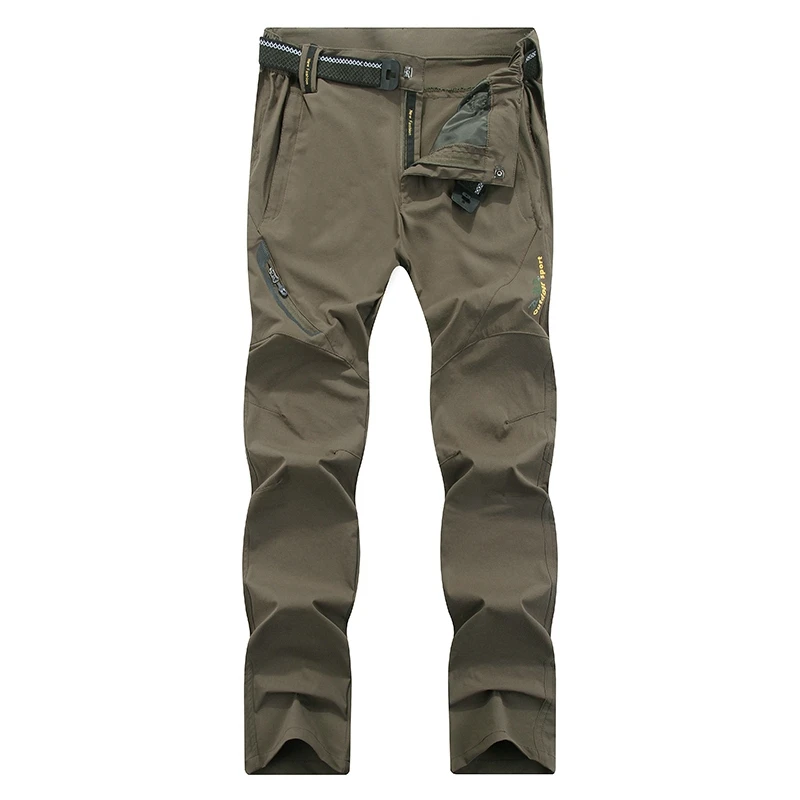 Big Size thin leisure men's elastic straight trousers lightweight breathable male quick drying 7XL 5XL tactical pants outdoor 3