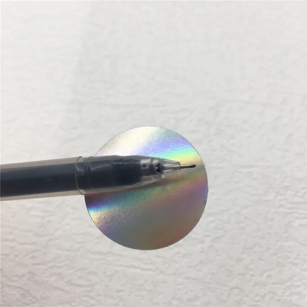 Shirley 100pcs/lot waterproof laser stickers holographic printing Packaging Labels Aesthetic Phone Laptop Decal