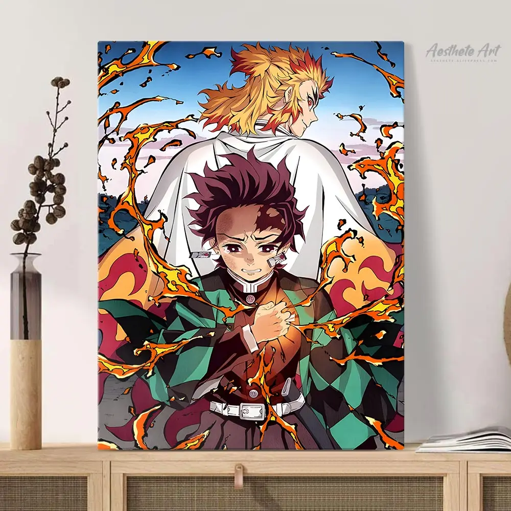 Tanjiro & Rengoku - herionart - Paintings & Prints, Entertainment,  Television, Anime - ArtPal