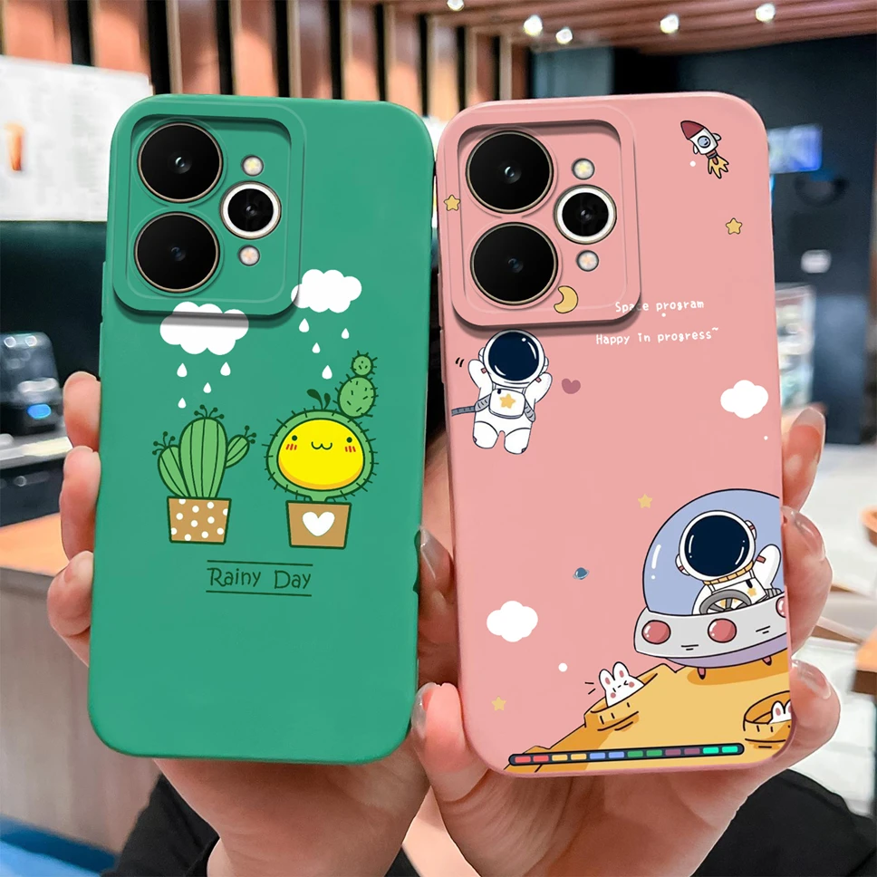 Creative Cartoon Pattern Soft Back Phone Case with Camera Protection - Lightweight Shell