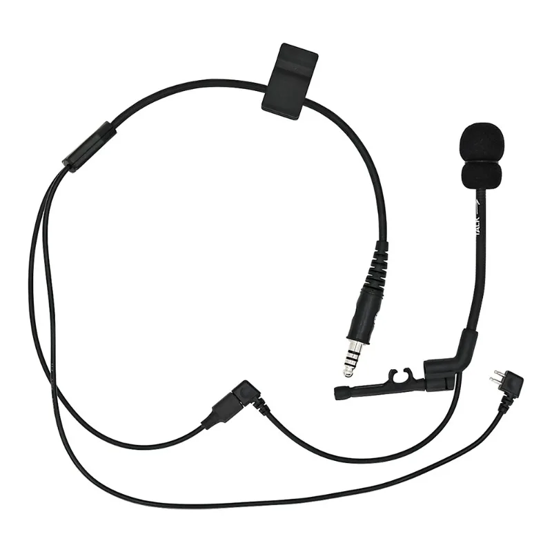 COMTAC II III Tactical Headset Adapter Y-Wire Cable Kit COMTAC Microphone + U94 PTT Kenwood Plug for Comtac Shooting Headset
