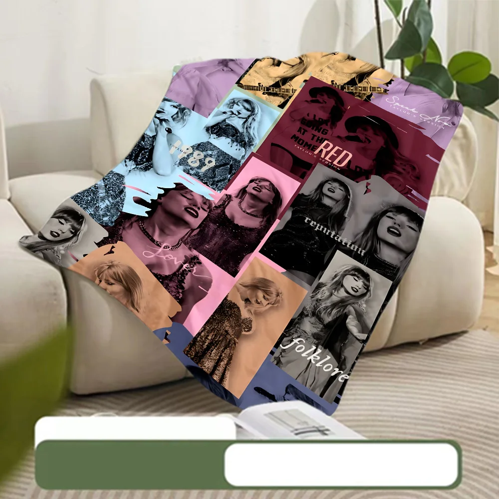 Printed Blanket Picnic Blanket Singer T-Taylors Warm Blanket Soft and Comfortable S-Swifts Home Travel Birthday Gift 5