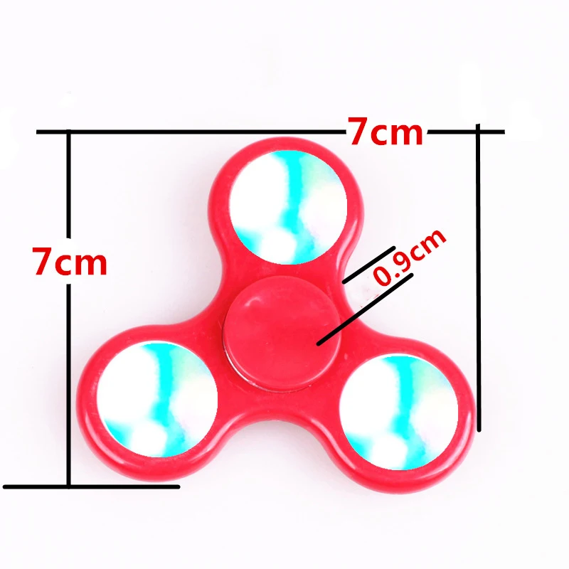 Fidget Spinner ABS Luminous LED light Hand Top Spinners Glow in Dark EDC Stress Relief Toys Kinetic Gyroscope for Children