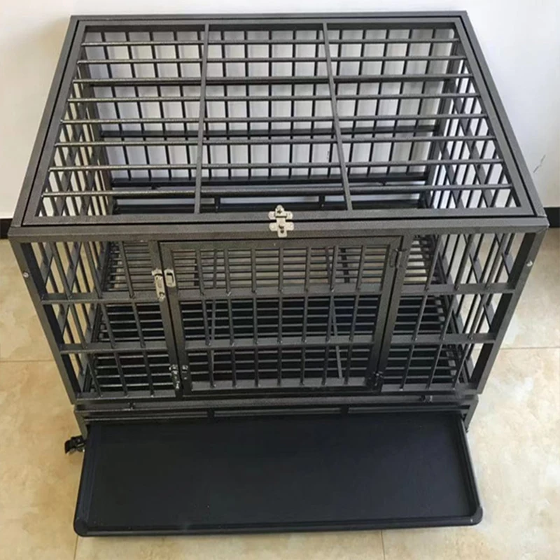 Рисунок 3 - Черная Складная сверхпрочная клетка для собак