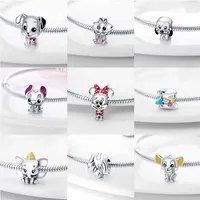 2024 Disney 925 Sterling Silver Spider Super Man Charm Bead Fit Original Pandora DIY Marvel Bracelet Women's Pendant Jewelry Gif 2