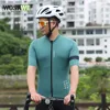 WOSAWE Men Cycling Jersey Short Sleeve Reflective Summer MTB Maillot Shirt Downhill Jersey Pro Team Mountain Bicycle Clothing 2