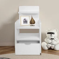 60*33*26 см/60*43*26 см ночная тумбочка прикроватная тумбочка с ящиками деревянная ночная тумбочка для спальни современный стол — изображение 2