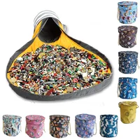 Children's Quick Storage Bucket Toy Organizer Fabric Lego Block Storage Bag Non-toxic Safe Solutions For Kids 1