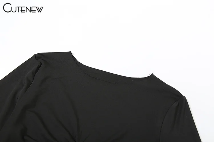 Fashion Matching 2 Piece Women High Street O-neck Full Sleeve Shirring Tees+Split Long Skirts Female Popular Club Sets