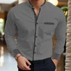 Men's Long Sleeve Shirt Plain Shirt Fashion High Quality 17 Colors Optional Business Casual Men's Clothing XS-6XL