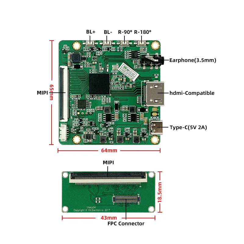 Wisecoco-placa Motorista Paisagem Raspberry pi Ps4 Console de Jogos tv Box pc Tft Lcd 2k Ips 2560x1440 55 - Imagem 3