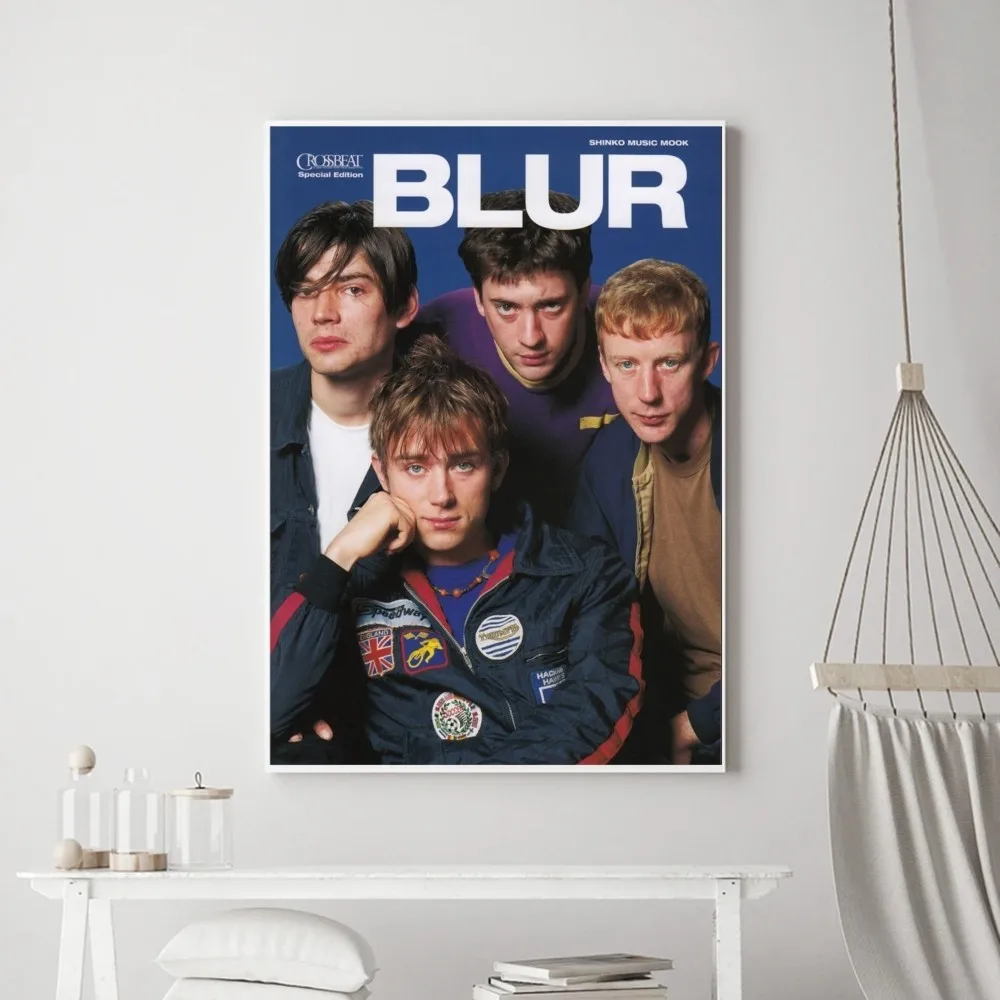 Blur Popular Rock Singer Poster Prints Poster Wall Painting Bedroom Living Room Wall Bar Restaurant Sticker Small