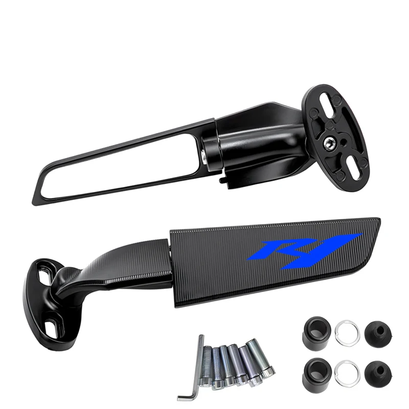 For yamaha YZF R1 YZFR1 YZF-R1M R1M Motorcycle CNC rearview mirror fixed wing 5