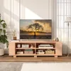 Wood TV Stand for TVs up to 65 Inch Flat Screen, Modern Entertainment Center with 8 Open Shelves, Farmhouse TV Storage Cabinet 4