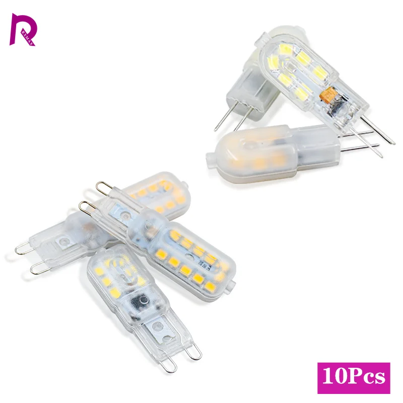 

10pcs/lot G4 G9 LED Lamp 3W 5W 7W AC220V DC12V LED Bulb SMD2835 Spotlight Chandelier High Quality Lighting Replace Halogen Lamps