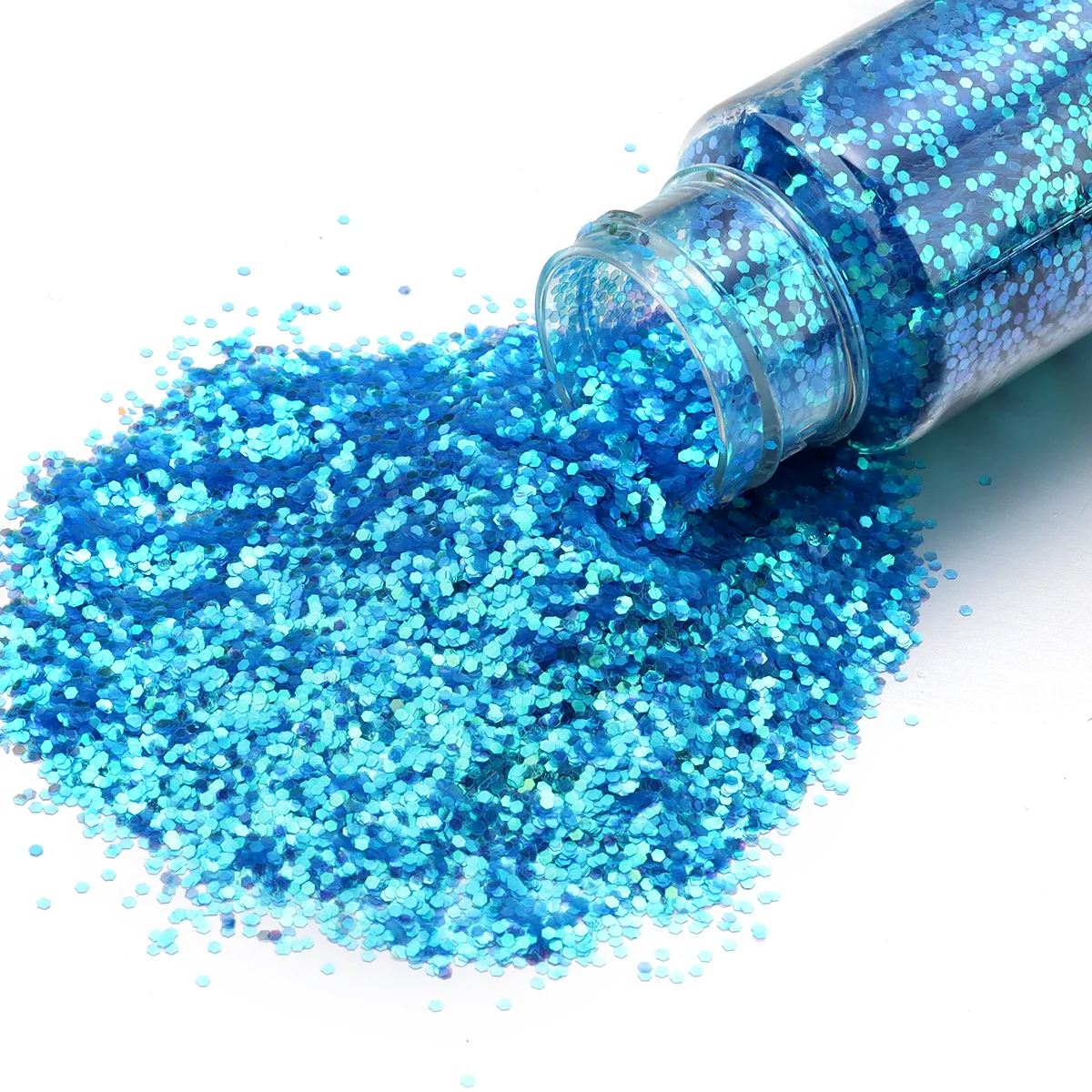 Sparkly Fine Glitter Powder for Arts and Crafts, Nail Art, and Cosmetic Use - Rainbow Colors