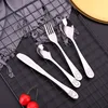 1pcs/1set Baby Teaspoon Spoon Food Feeding Fork Knife Utensils Set Stainless Steel Kids Learning Eating Habit Children Tableware 5