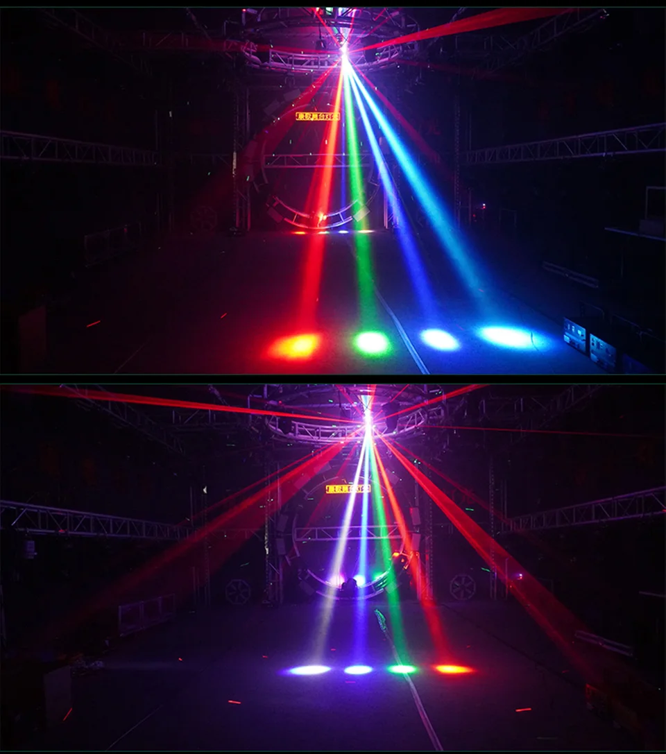 Moving Head Strobe Light 4in1 Moving Head Lights Rotate Effect for Stage Lightin
