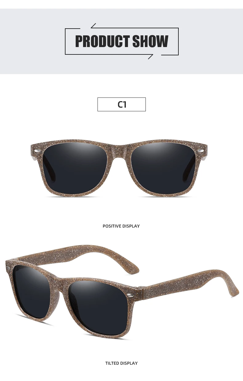 XSW Wood sunglasses for men polarized UV400 coffee material wood sunglasses for fashion women black lens handmade fashion brand designer sunglasses for women