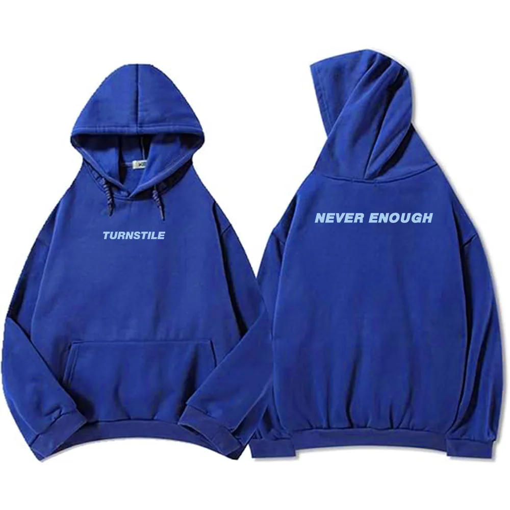 Die NEVER ENOUGH Tour 2025 Hoodies Drehkreuz Rock Band Druck Sweatshirt Lose Fleece Herbst/Winter Pullover Männer Kleidung Top