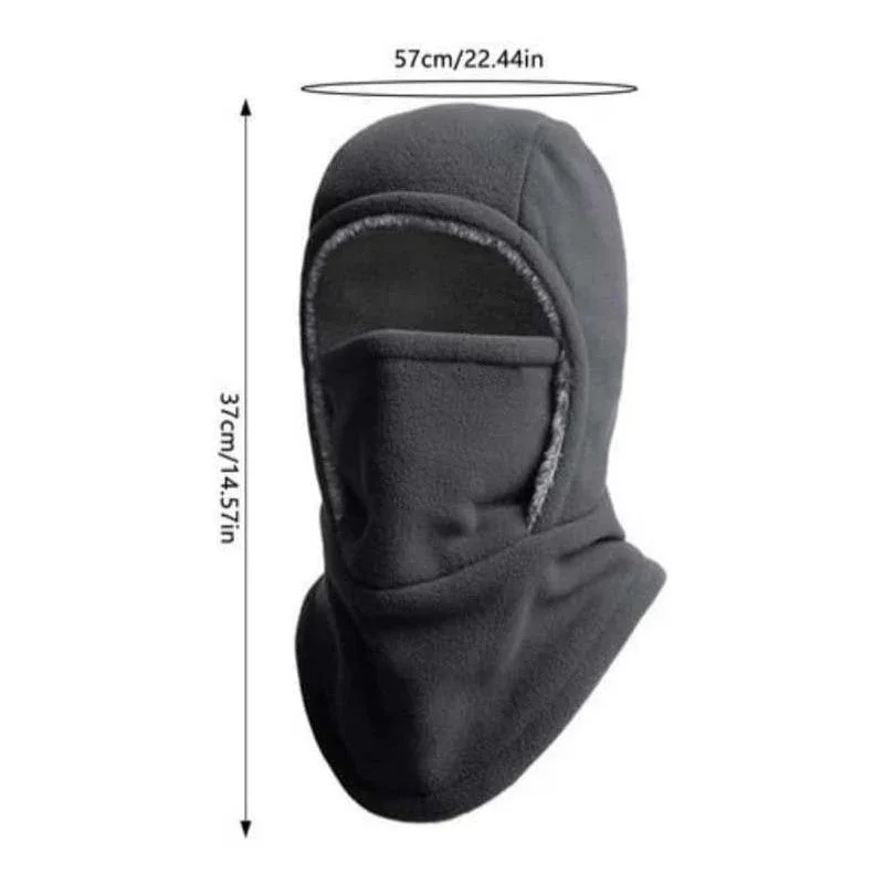 Warm Headgear Fleece Balaclava Cycling Cap Cold-proof Windproof Warm Hood and Hat Thicken Thermal Ski Windproof Cap Women Men