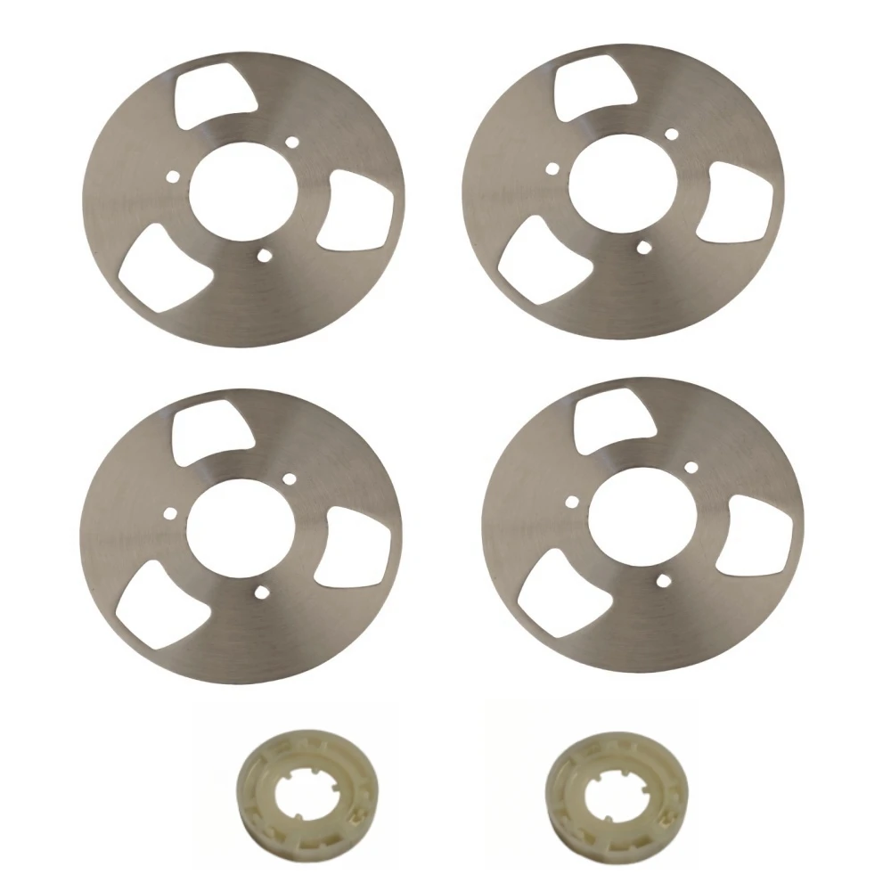 Making Reel To Reel Cassette Kit Metal Aluminum Diameter 42mm Pack of 4 Reels + 2 Wheel metal reel