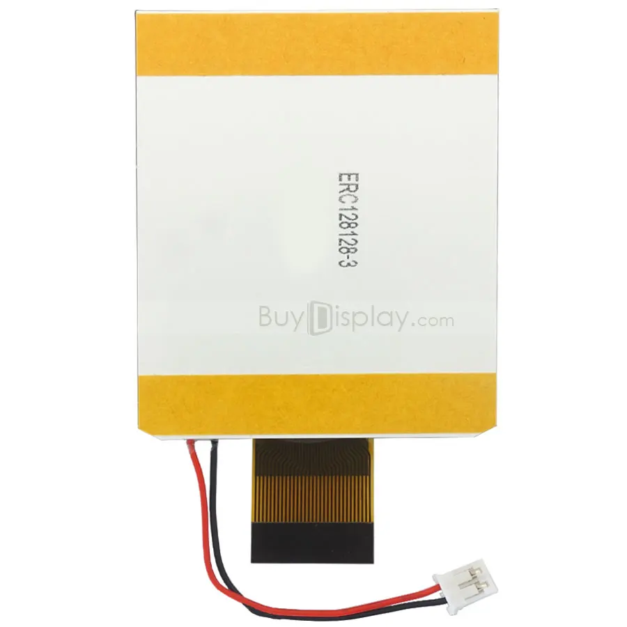 2.2" Serial I2C COG LCD 128x128 Graphic Display Module Black on White Free Connectors