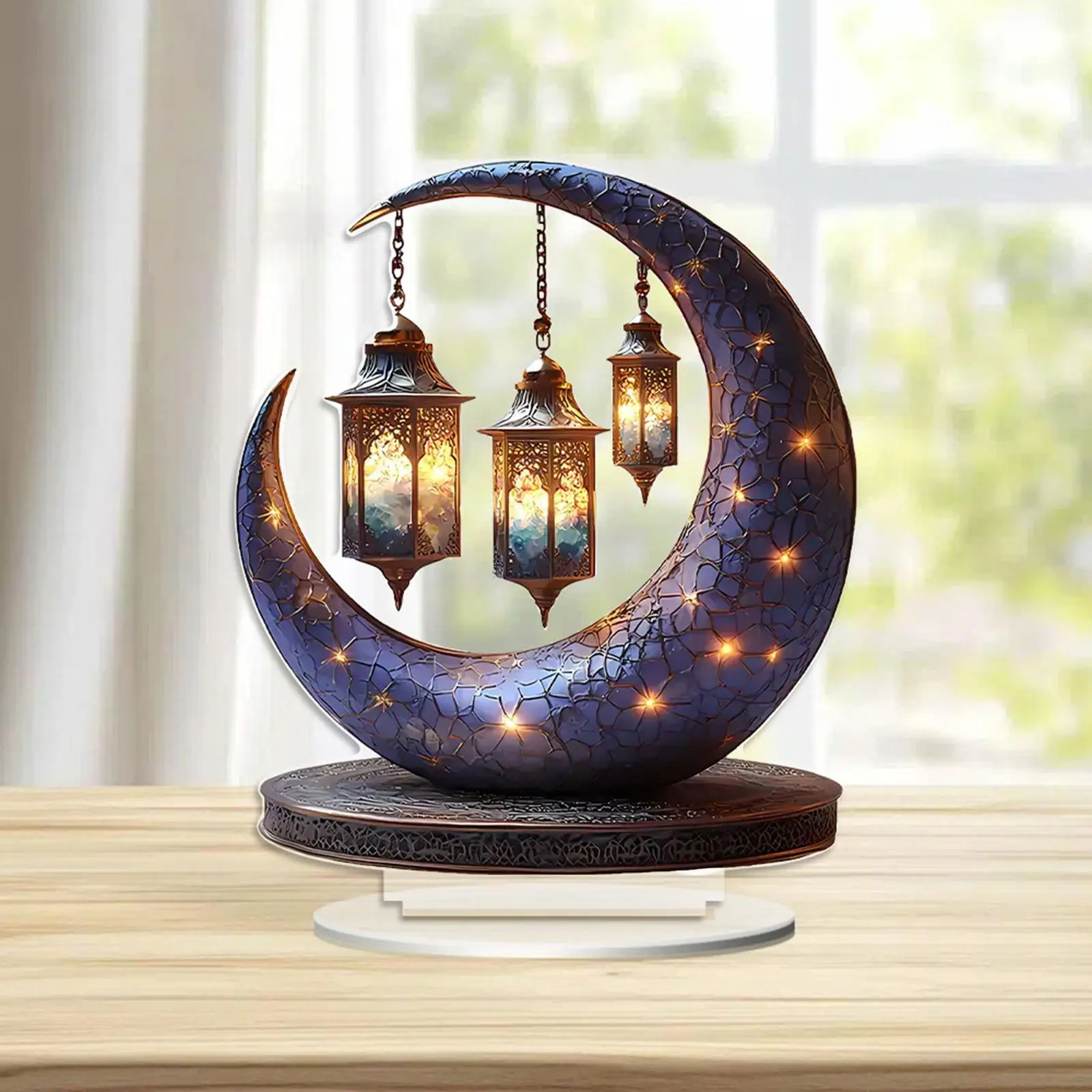 2D Acrylic Ornament Decors Crafts Gifts Artwork for Cabinet Living Room Bedroom