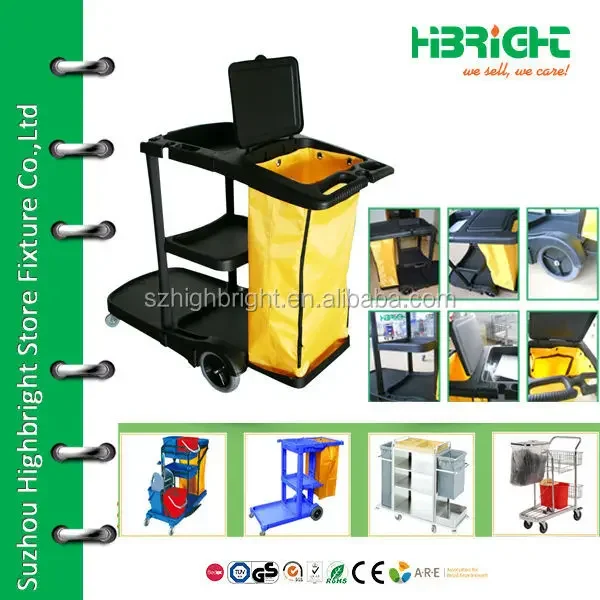 multifunction janitor's cleaning trolley