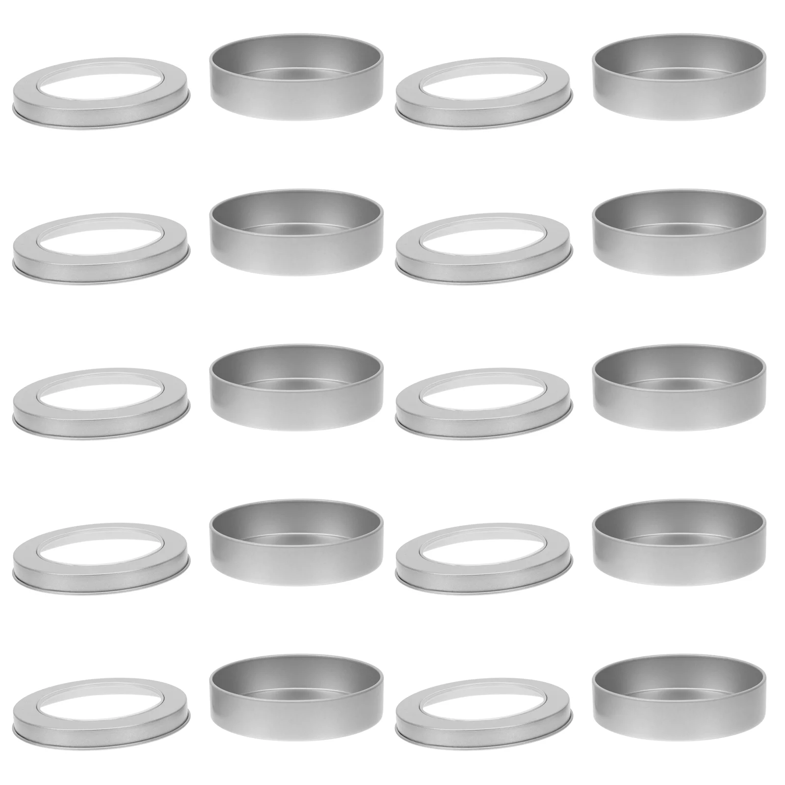 

10 Pcs Tinplate Sugar Cookie Box Christmas Tins Jewelry Holder Stand Sundries Jar