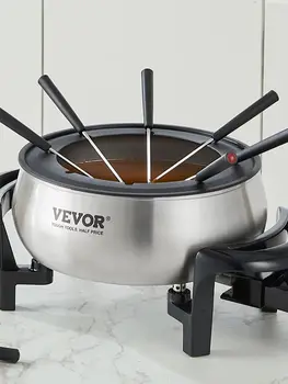 VEVOR 3Qt Electric Chocolate cascade Melting Pot Fondue Pot Set Cheese Melting Warmer Home Appliance for kitchen 2