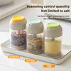 1PC Kitchen Seasoning Box, Household Sealed Moisture-proof Glass Seasoning Jar, Quantitative Seasoning Jar, Salt Control Bottle 3